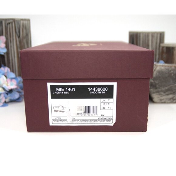 Dr. Martens Comme Des Garcons Cherry Lux Nappa Leather Oxford Shoes Size 9 NIB - Picture 8 of 9